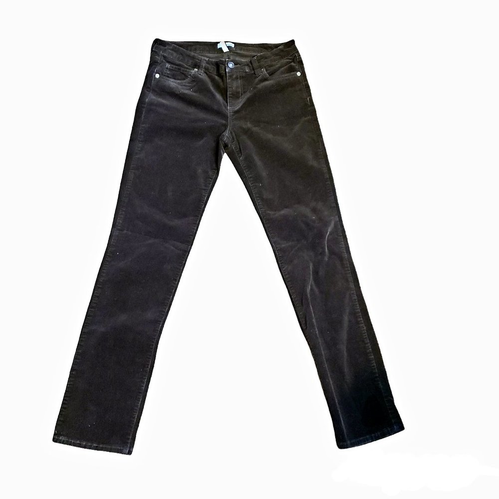 Chocolate Brown edyson Windsor Women's Straight Leg Corduroy Pants Size 28 Long